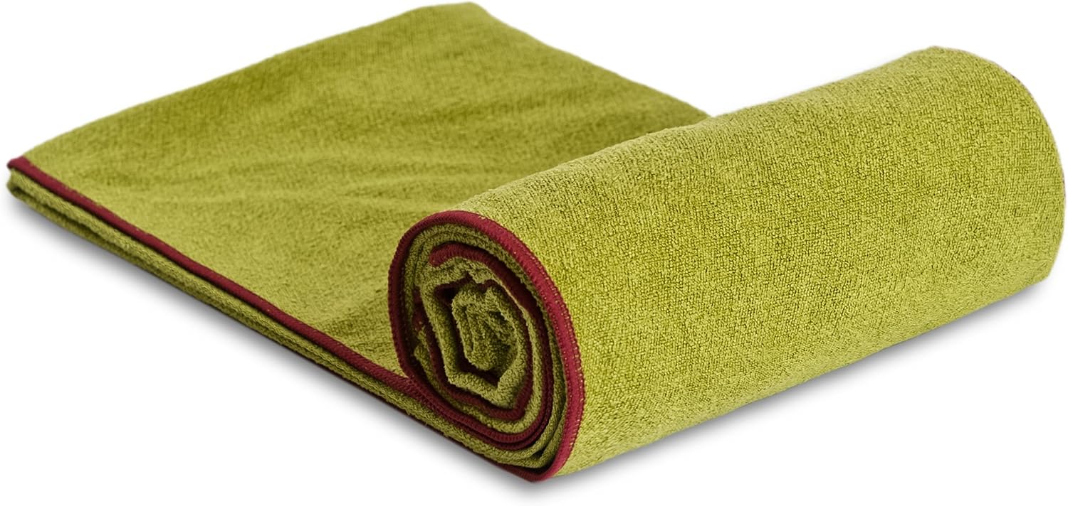 YogaRat Yoga Towel - 100% Microfiber - Multiple Sizes - Non-Slip - Absorbent - Thin - Lightweight Yoga Mat Towels - Yoga Hand Towel Option Available