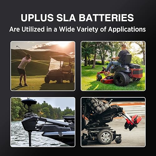 Miniatura 6 de UPLUS - Batería recargable de plomo ácido sellada de 12 V 18 Ah - DJW12-18AB reemplaza la batería de alarma doméstica con terminales T2 para puertas