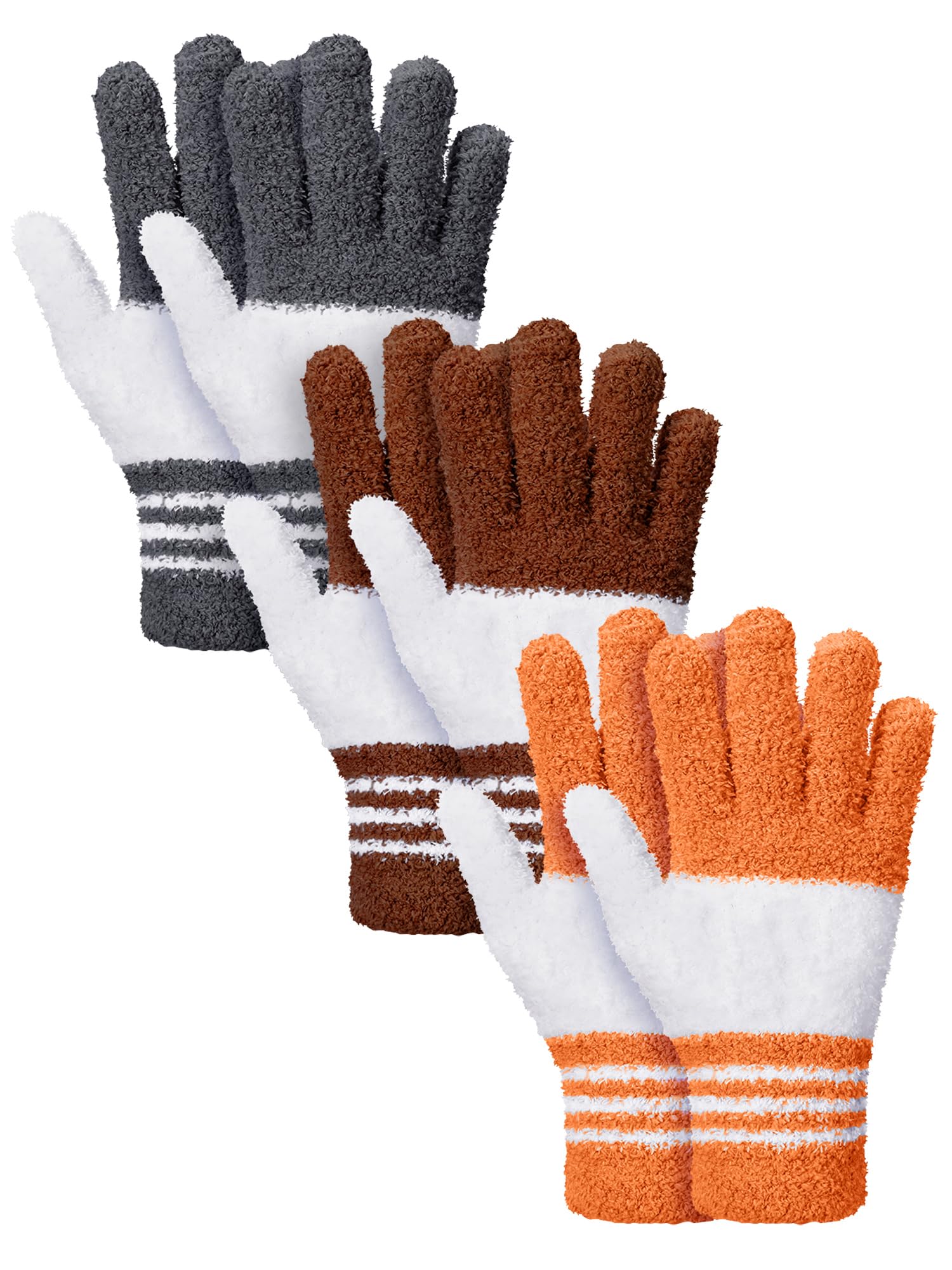 Patelai 3 Pairs Microfiber Dusting Gloves for Plants Leaf, Small