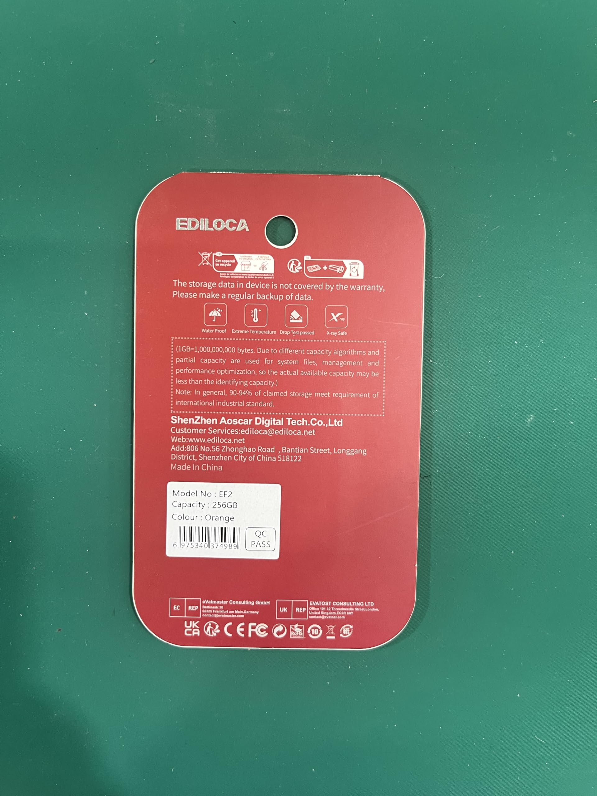 Ediloca EF2 UHS-I Speicherkarte 64GB 4er-Pack, Lesen 100MB/s, Schreiben 45MB/s, C10, U3, V30, Full-HD und 4K-Video, SD-Karte für professionelle Fotografen