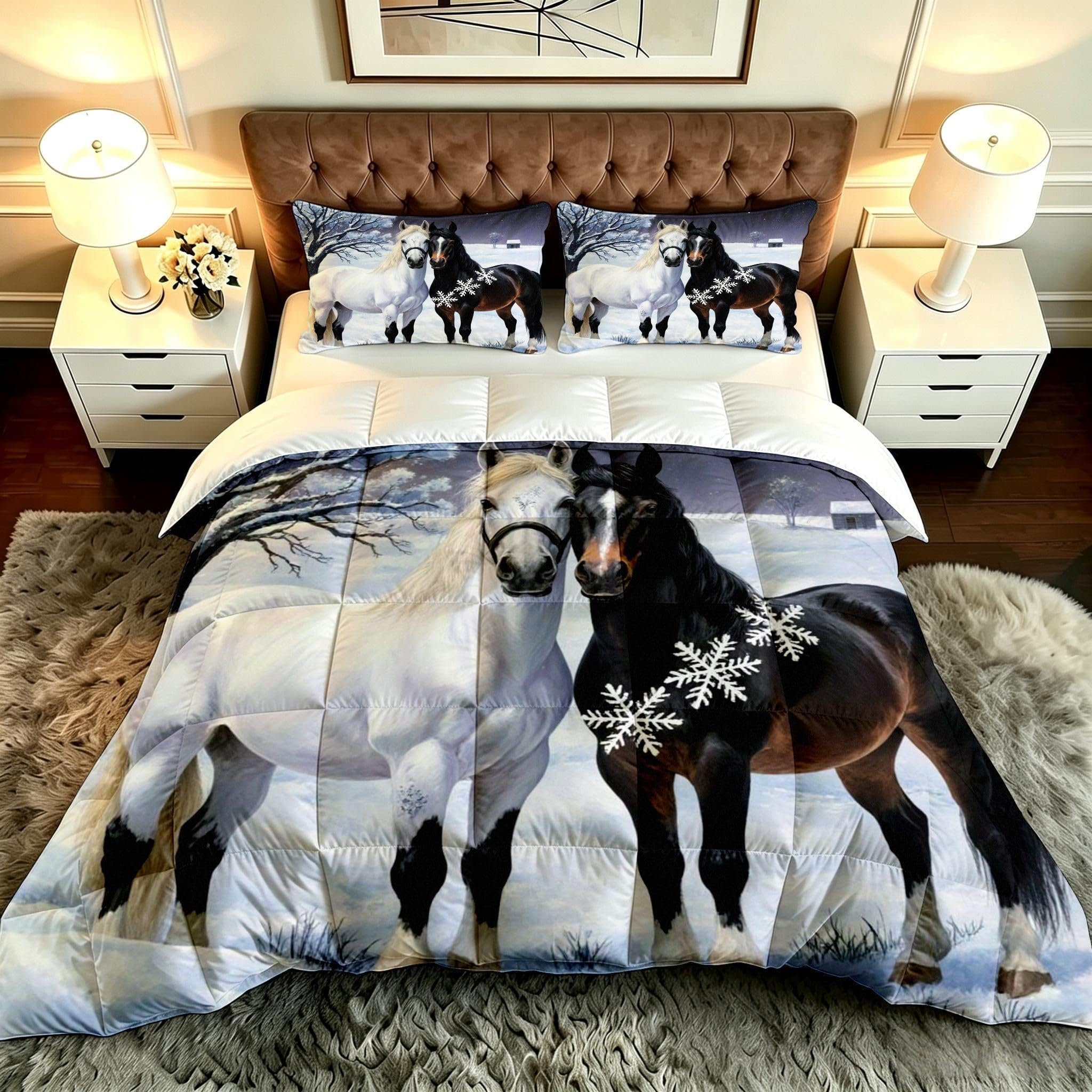Edredón de Caballo contra el frío nocturno: textil transpirable de microfibra 150x200