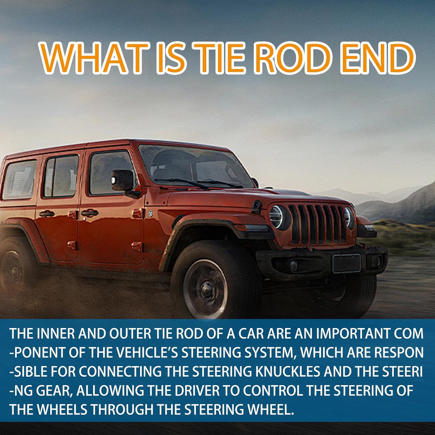 ES800431 ES800430 Front Outer Tie Rod End Kit 2 Pcs Left & Right Automotive Replacement For 2005-2010CHRYSLER 300 Charger Magnum Black