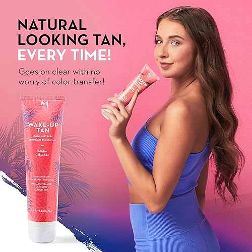 Miniatura 6 de Mystic Tan Wake-Up - Loción autobronceadora de gel de ácido hialurónico, 5.5 onzas líquidas, loción autobronceadora gradual con DHA y eritrulosa con
