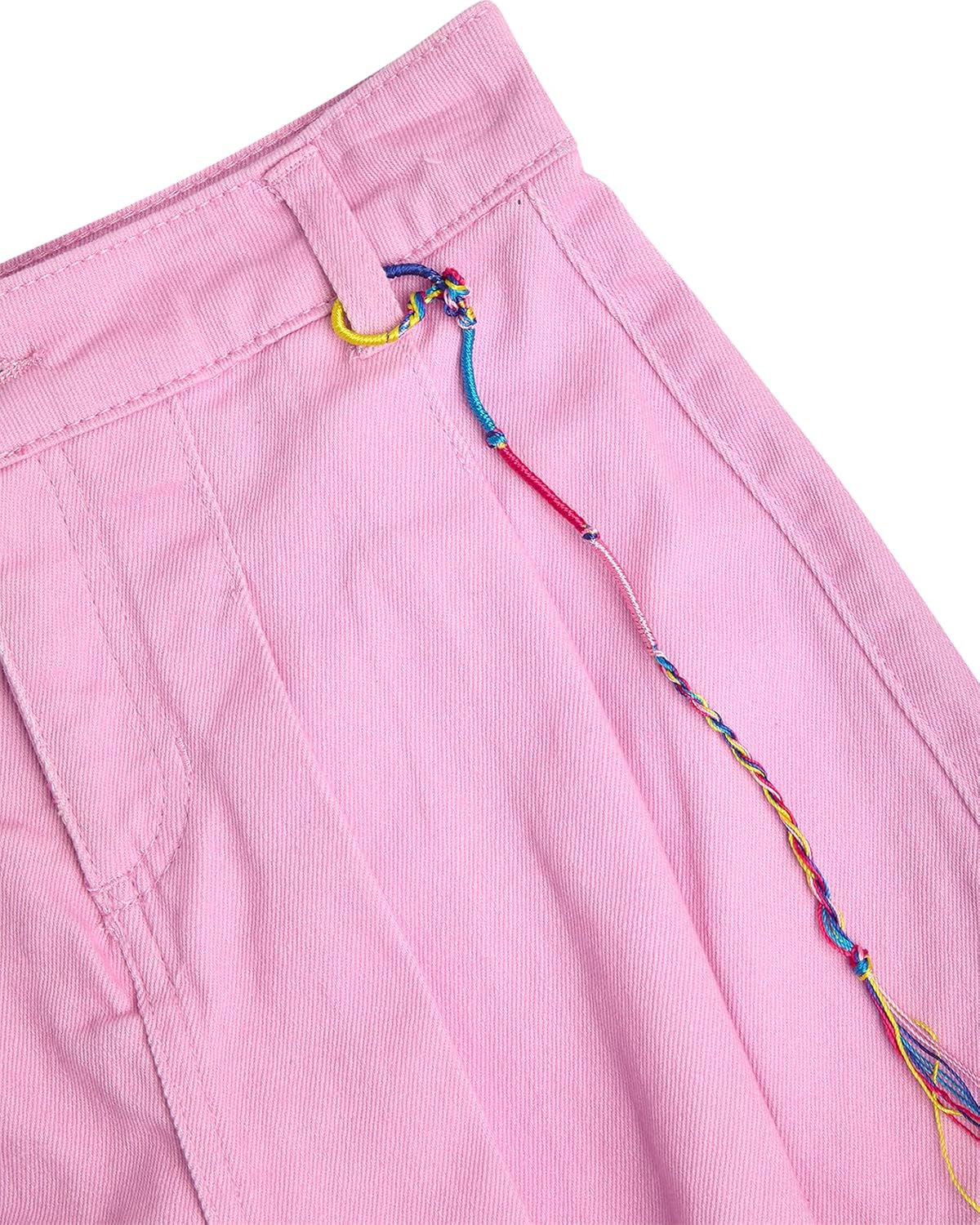 DKNY Girls Denim Skorts - High Waisted Girls Denim Skirt with Shorts Underneath Mini Kids Jean Skirt with Pockets (7-16) - Image 5