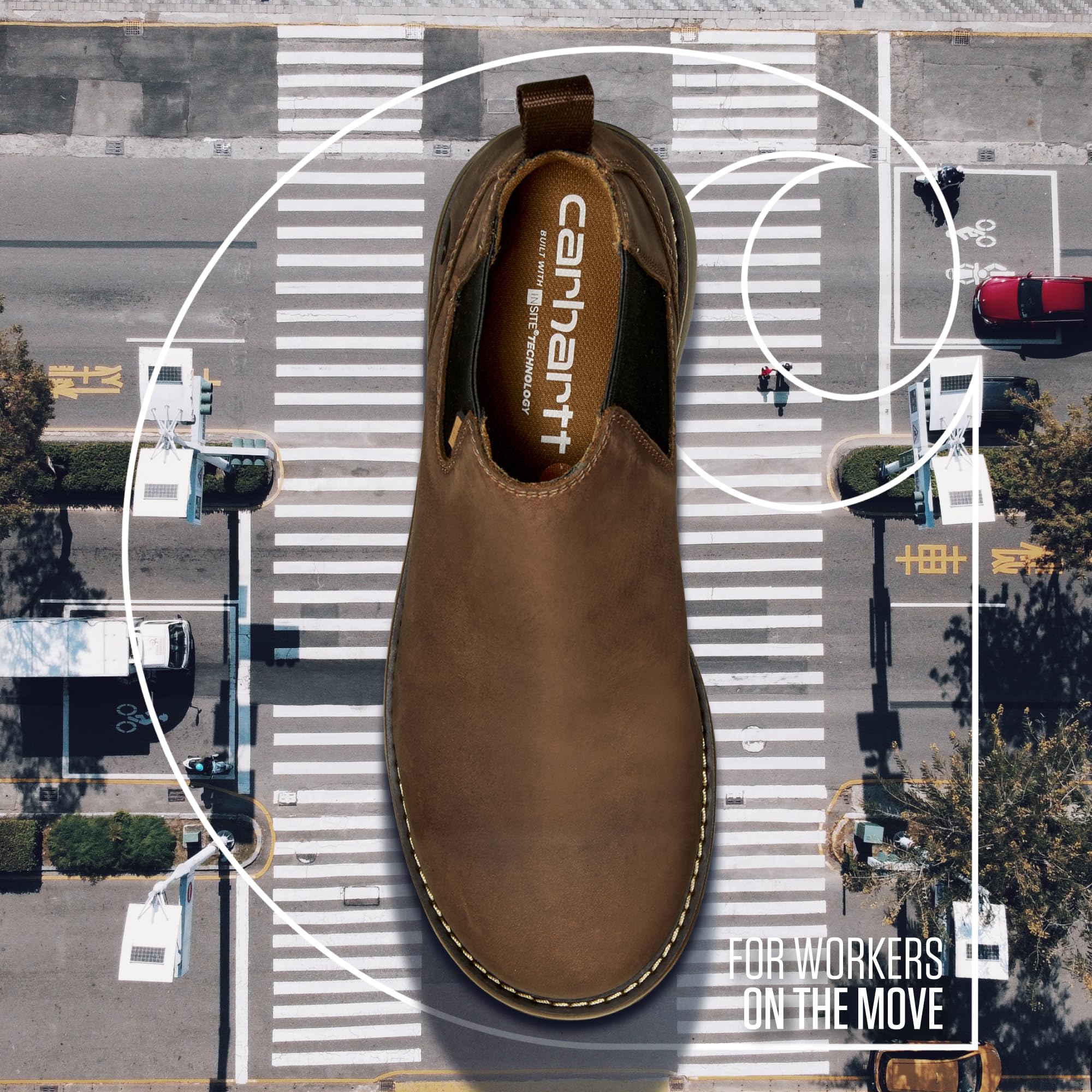 Carhartt Millbrook WR 4" Romeo Steel Toe Wedge Work Boot, Botas de Trabajo Hombre