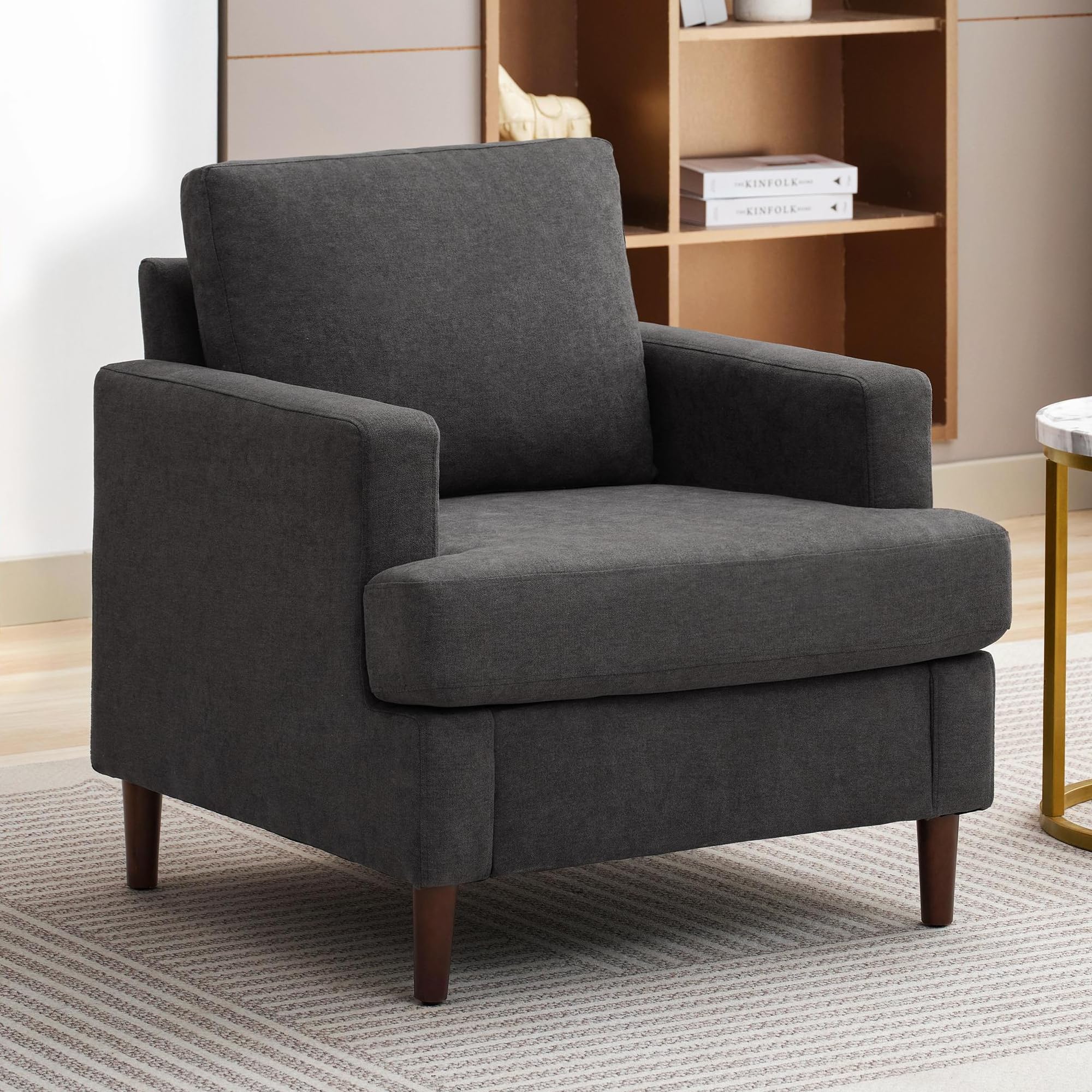 Weture Mid-Century Accent Chair Dark Grey