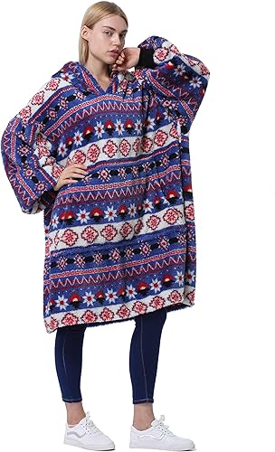 Miniatura 1 de Catalonia Sudadera con Capucha Manta Extragrande, Sudadera de Forro Polar con Bolsillo Frontal Grande, para Adultos Hombres Mujeres