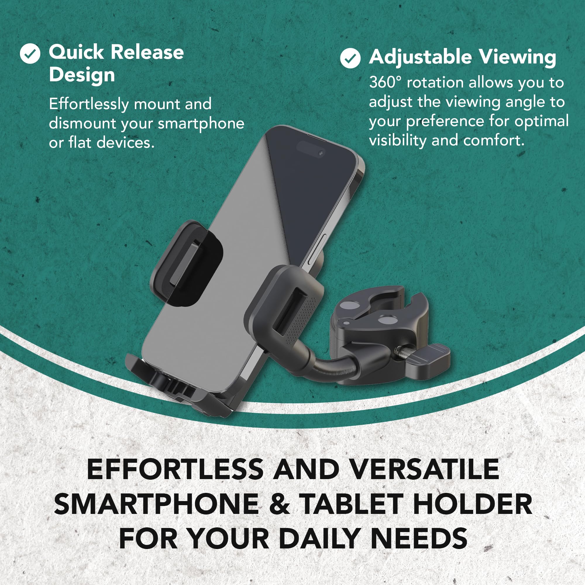 Amazon.com: K&M Konig & Meyer Smartphone Holder | Black