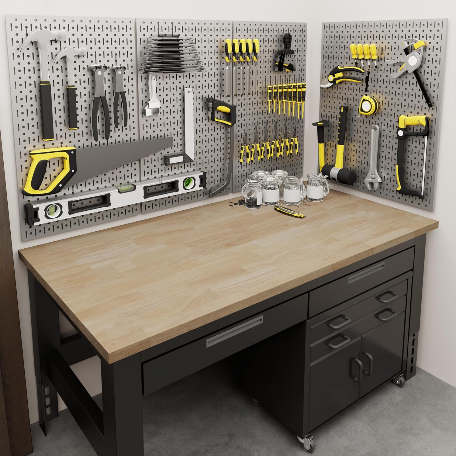 72 x 30 Inch Solid Hevea Wood Table Top – 1 Inch Thick Unfinished Butcher Block Countertop for Standing Desk, Office Table, Workbench, DIY Furniture Projects