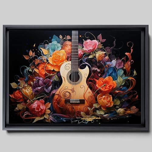 Print guitar canvas print wall decor, ready to hang wall print, design canvas print, Canvas Wall Dekor