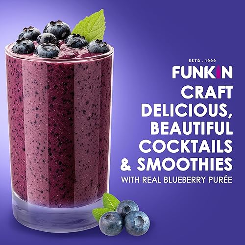 Miniatura 69 de Funkin puré de frutas fruta real, dos ingredientes, mezclador natural para cócteles, bebidas, batidos vegano, sin OMG, sin gluten (2.2 libras)