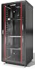 27U Wall Mount Server Rack Cabinet 19 Locking Network Rack 24 Deep Glass Door with Fan, PDU and Shelf