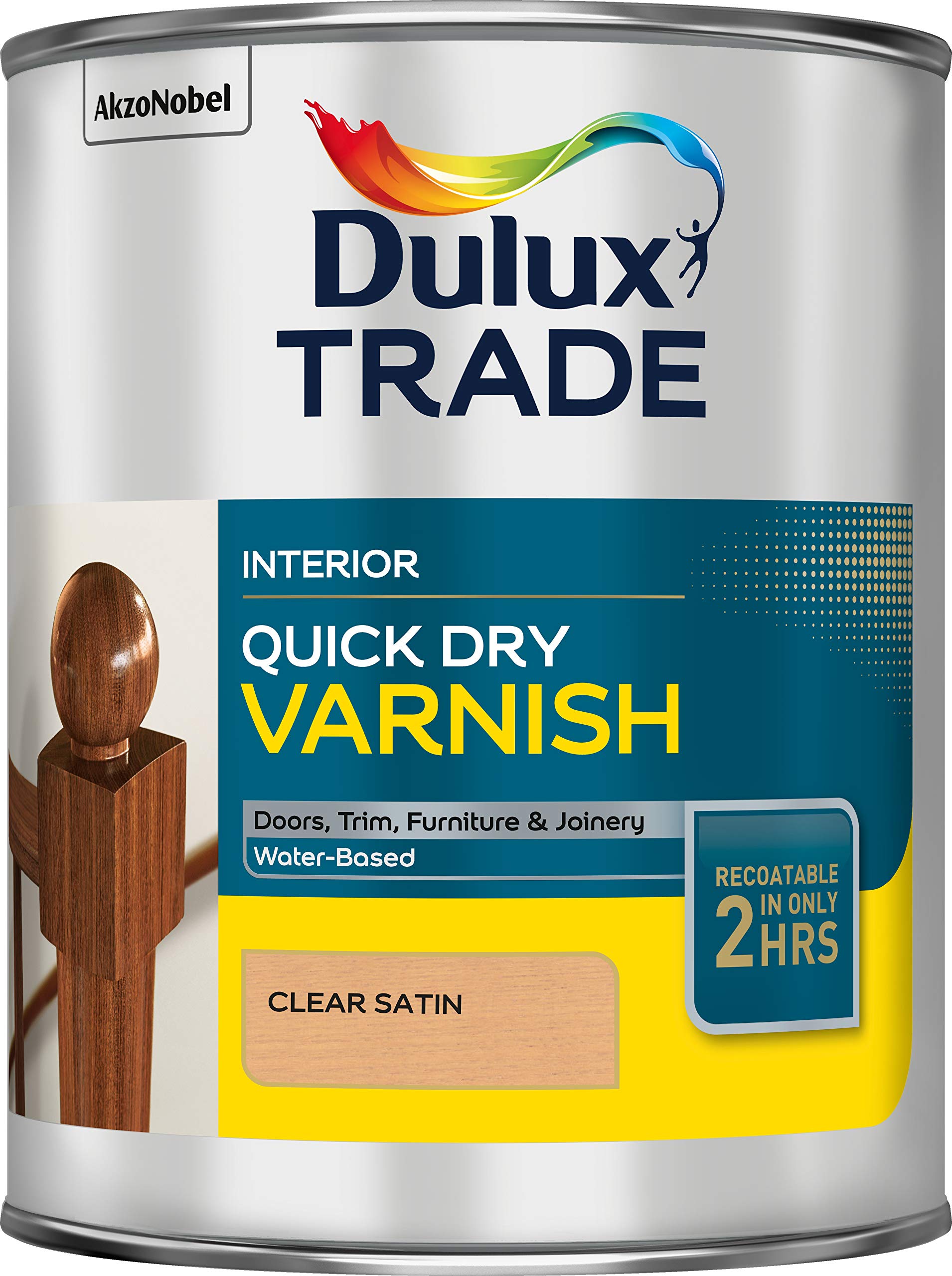 Dulux Trade Satin Quick Drying Varnish 1L