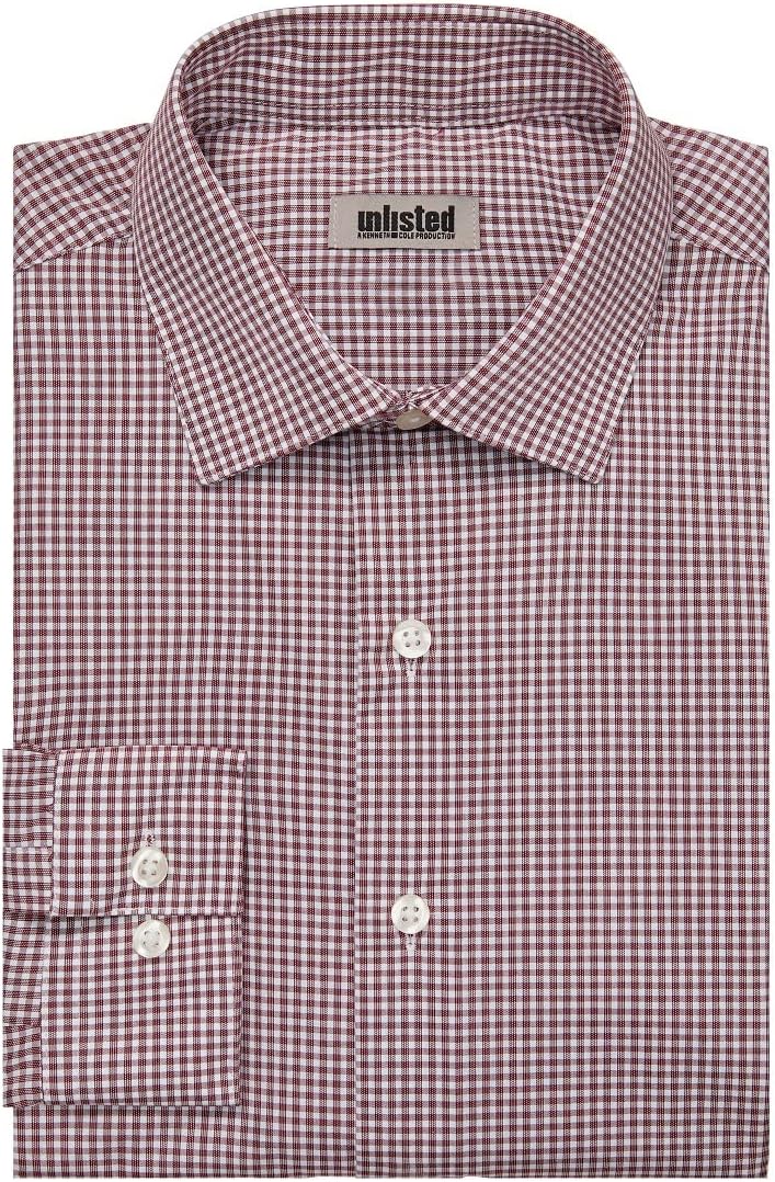 Mens Dress Shirt Slim Fit Checks and Stripes (Patterned)