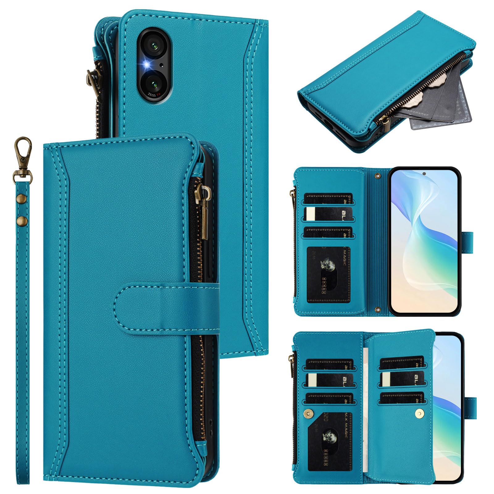 10V 10-6 Custodia in pelle per SONY Xperia 10 VI 5-5 4 5 V 1V 1-6