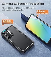 Vista 5 de FNTCASE Funda para Samsung Galaxy S24: funda protectora de doble capa a prueba de golpes para teléfono celular Protección a prueba de caídas