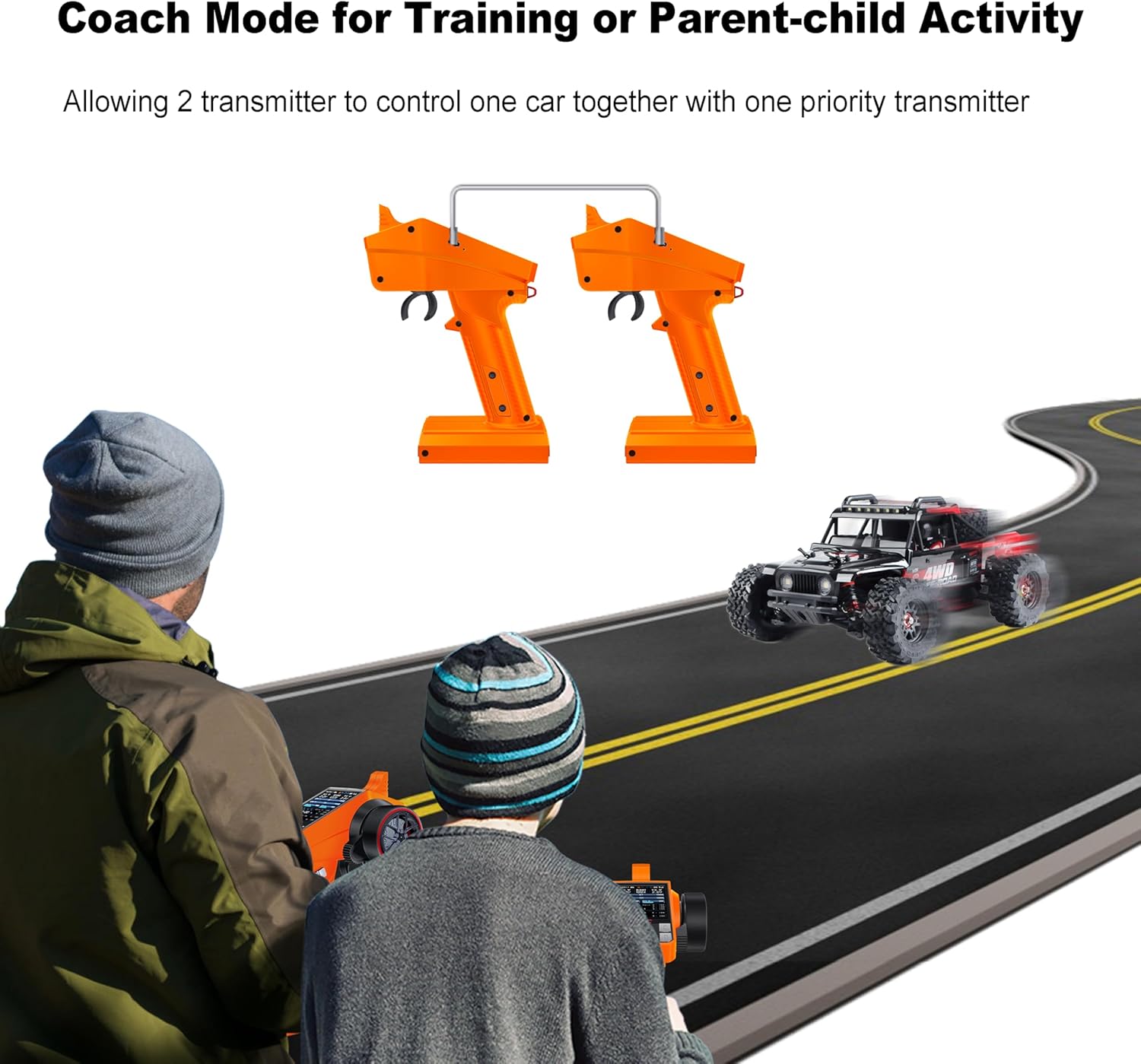 MEUS RACING ME-8A RC Transmitter Coach Mode in action