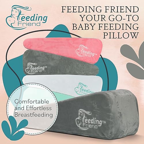 Miniatura 2 de Almohada de lactancia para lactancia materna y alimentador de biberones, soporte de cabeza de bebé, compacta y portátil, reduce el reflujo del bebé,