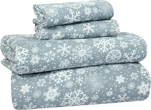 Miniatura 8 de LAMMANI - Juego de sábanas de franela CVC (3 piezas)  Sábanas de franela individuales suaves, cálidas, absorben la humedad, juego de sábanas de