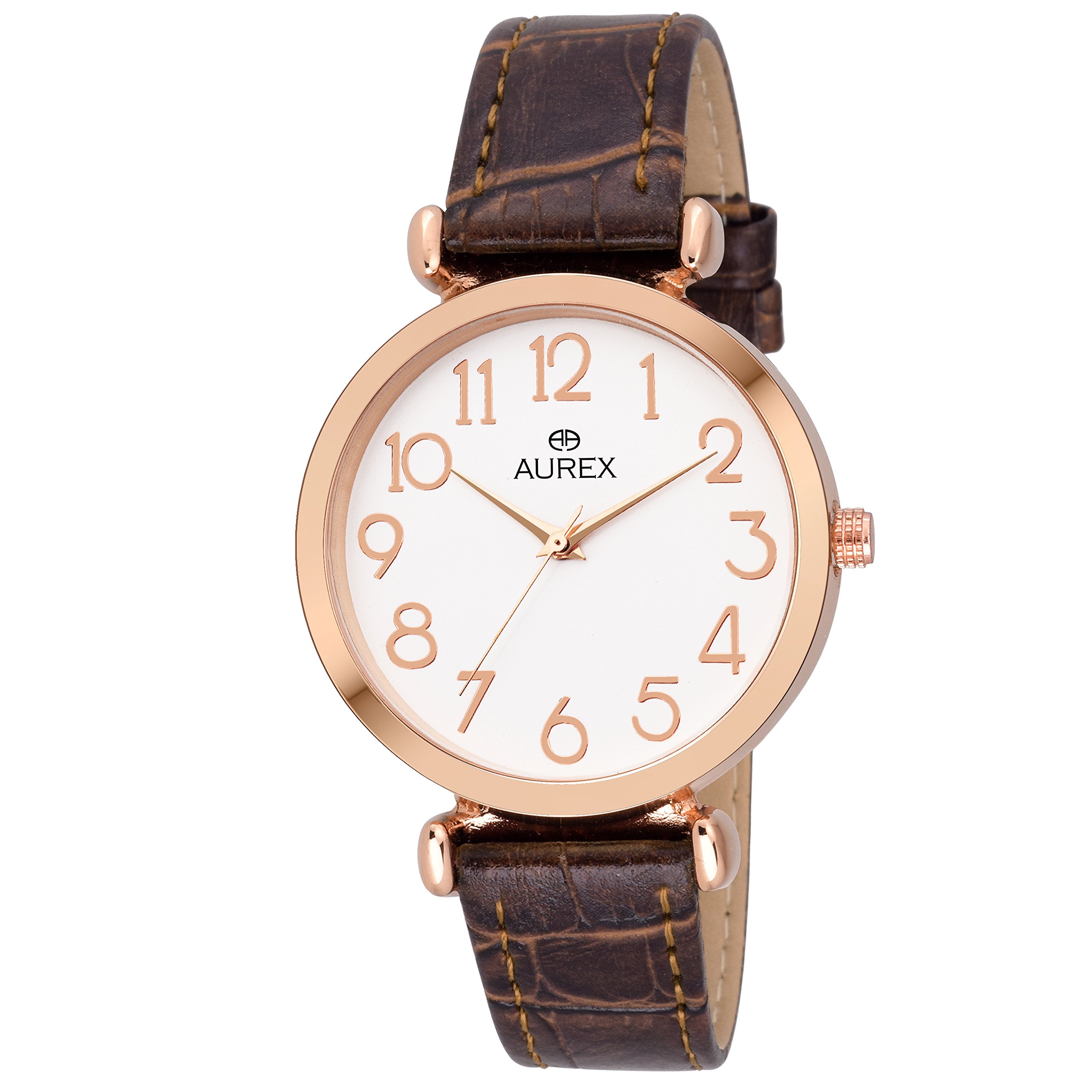 AUREX Awesome Analog White Dial Womens and Girls Watch (AX-LR522-WTBR) (B07DLYTVKM) Amazon Price History, Amazon Price Tracker