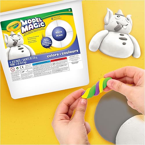 Miniatura 6 de Masa para modelar Model Magic (tubo de 2 libras), puedes elegir el color, de Crayola, Blanco