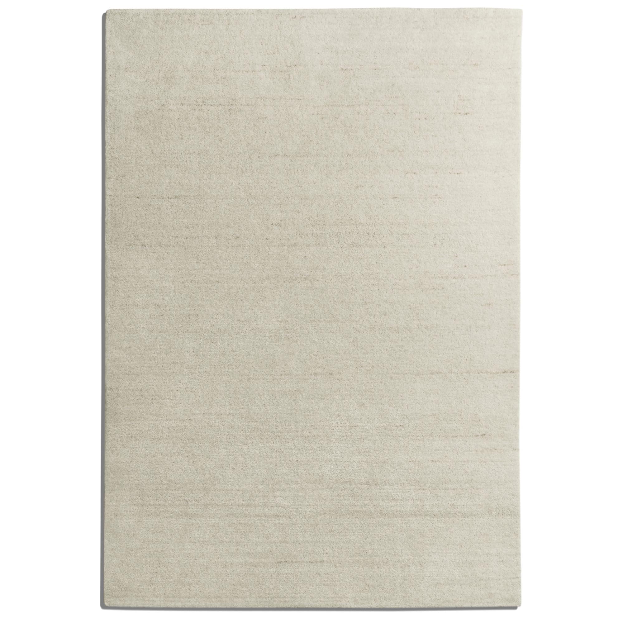 Steffensmeier Berber Teppich Zaza | Wolle, Creme, Größe: 70x140 cm, Berber Look Teppich für Wohnzimmer, Schlafzimmer