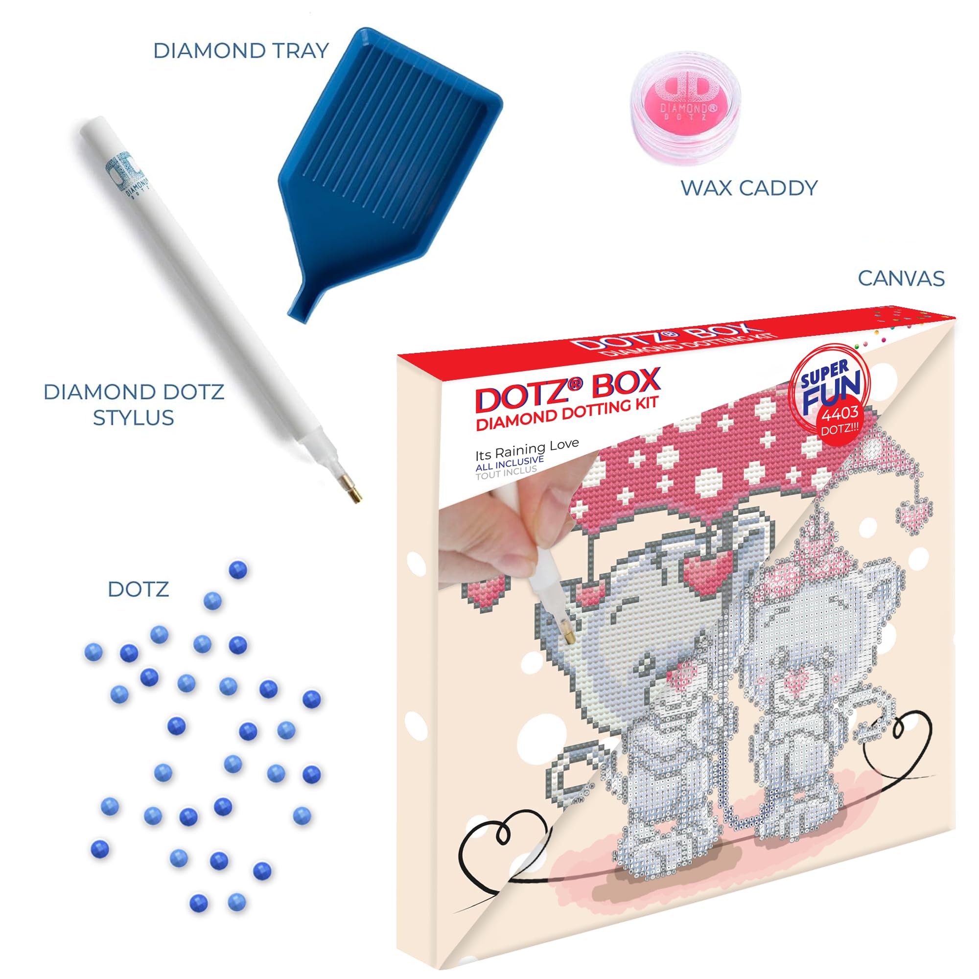 DIAMOND DOTZ DQ10.027 - Set per ptura a mosaico 5D con | WhichOne