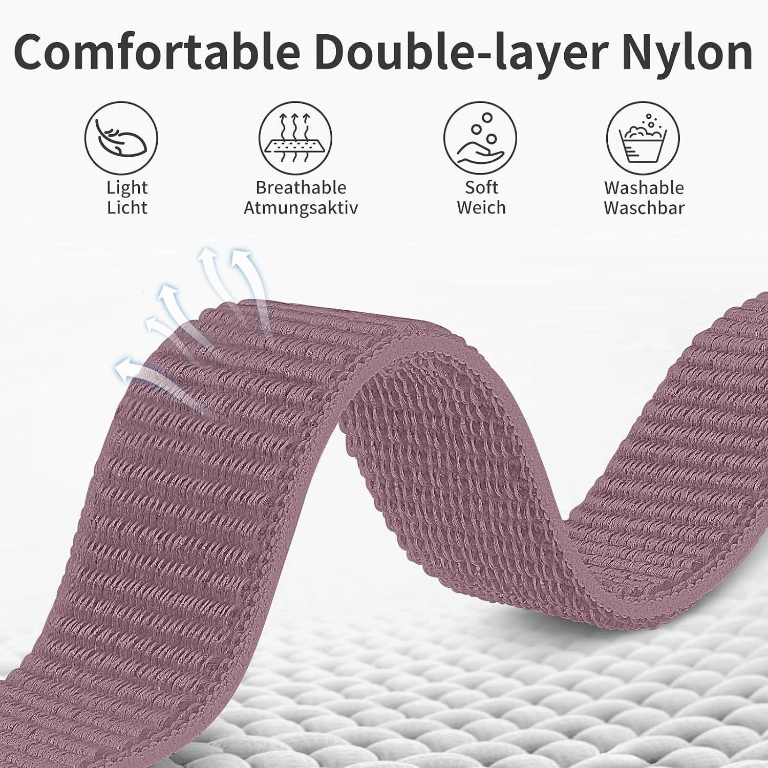 Sport Ankle/Arm Band Compatibel with Galaxy Watch 9/8 Band 40mm 44mm/Galaxy Watch 8 Classic Band 46mm Men/Women,Elastic Nylon Arm Bands for Samsung Galaxy Watch 9/8 40mm 44mm image 4