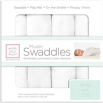 plain white swaddle