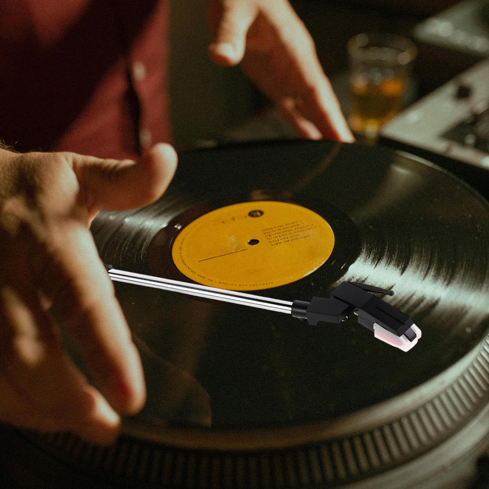 Brazo Fonocaptor Completo para Tocadiscos de Vinilo, Incluye Aguja y Mecanismo para Reparación y Levantamiento de Brazo en Gramófonos