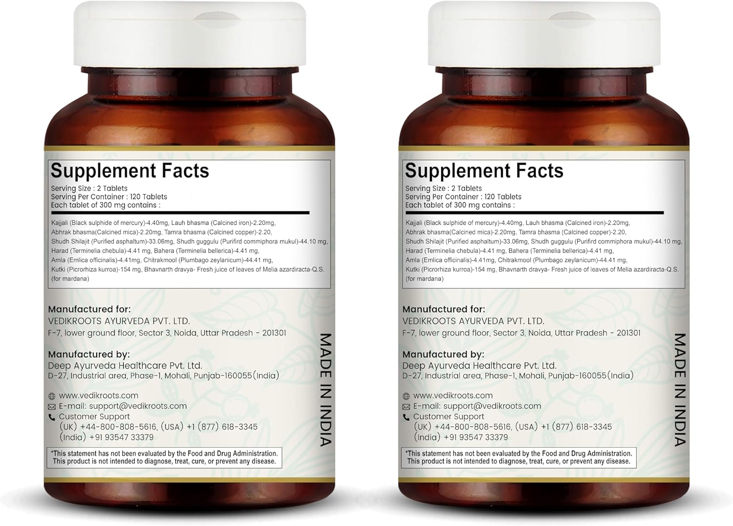 Arogyavardhini Vati Tablets | Ayurvedic Herbal Capsules, 120...