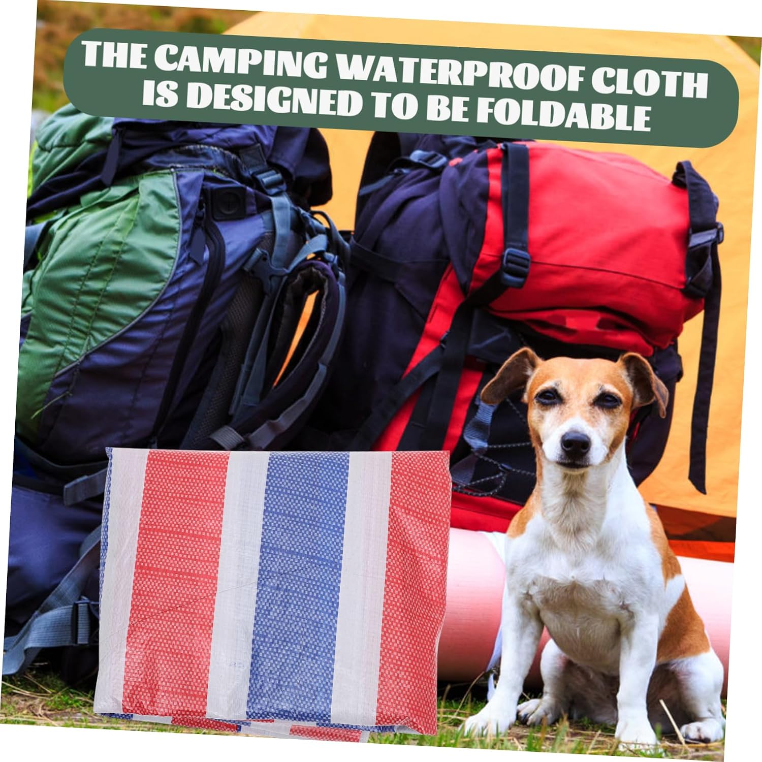 Sosoport Camping Tarp for Outdoor Use Lightweight Protective Cover for Tents Picnics and Camping Trips Tear-Resistant and Design