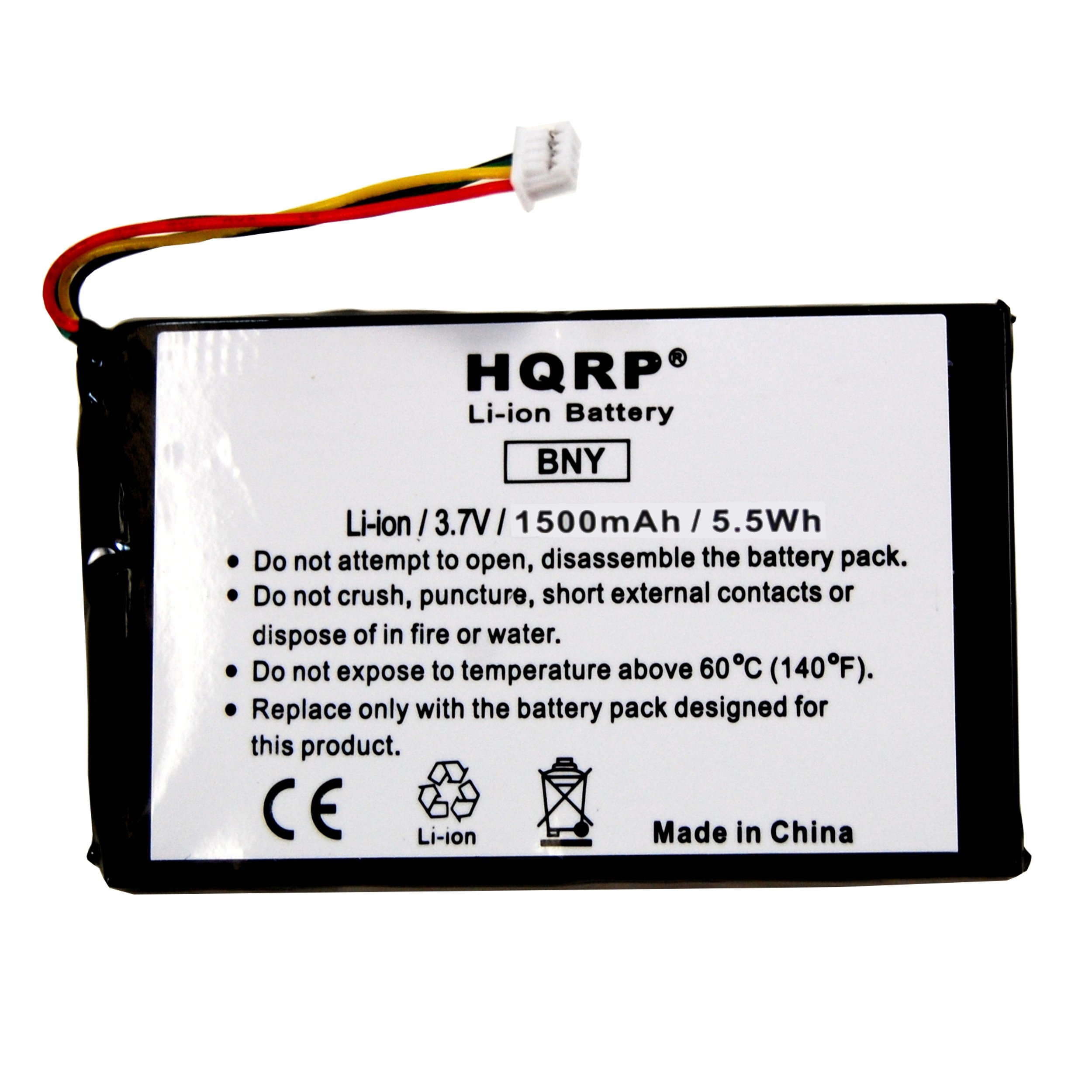 HQRP 1500mAh Battery Compatible with Magellan Maestro 4200 4210 4220 4250 K4790SA108821 GPS Navigator Coaster