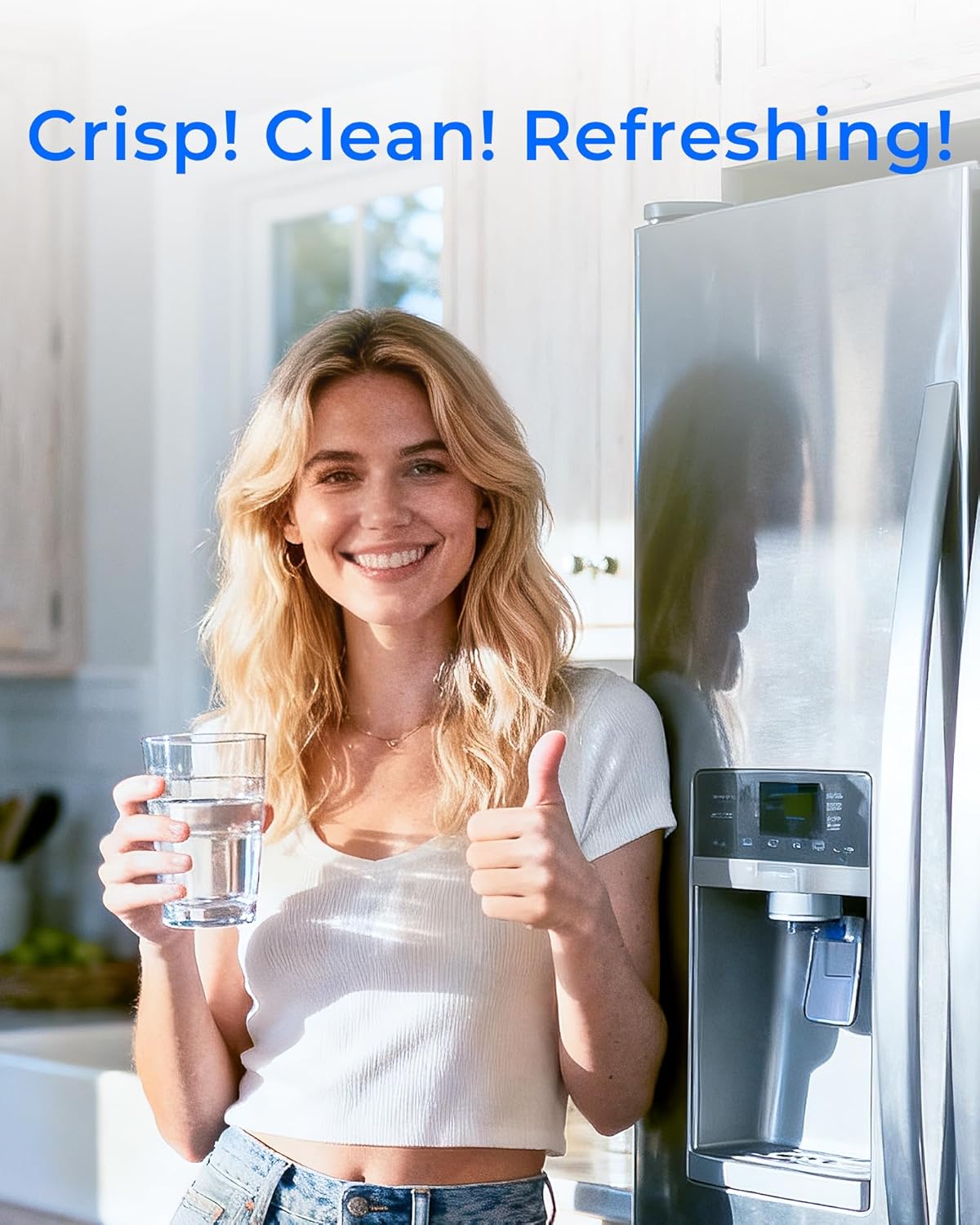 Waterdrop WF1CB Replacement for Frigidaire® PureSource WFCB, RG100, NGRG2000, WF284, 9910, 469906, 469910 Refrigerator Water Filter, 3 Filters