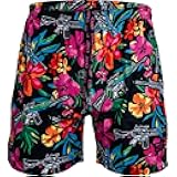 Combat Iron Men’s Performance Training Shorts V3 | 5.5” Inseam | Hawaiian Floral Multicolor | Athletic Workout Shorts