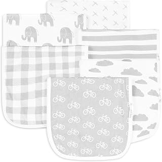 BaeBae Goods Burp Cloths for Baby Boy & Girl - Ultra Absorbent Burping Rags - Anti Shrink Unisex Burpy Clothes - Super Soft Jersey Cotton, Large 21"x10" - Thick for Newborn Cloth Diapers - 6 Pack