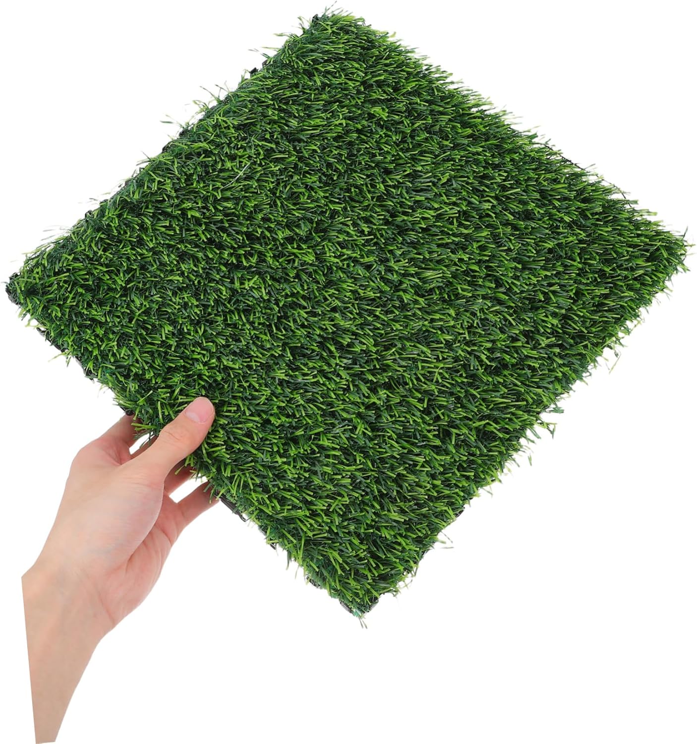 TEHAUX Artificial Grass Rug Pad for Dogs 4pcs Fake Turf Mat Synthetic Lawn Carpet DIY Grass Mat Pet Turf Indoor