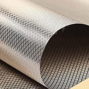 Faraday Fabric EMF Fabric Military Grade Reduce EMF/EMI Protection EMP Protection for Cars EMF Blocking Paint EMF Blocker for Cell Phone,silver-7x1.1m