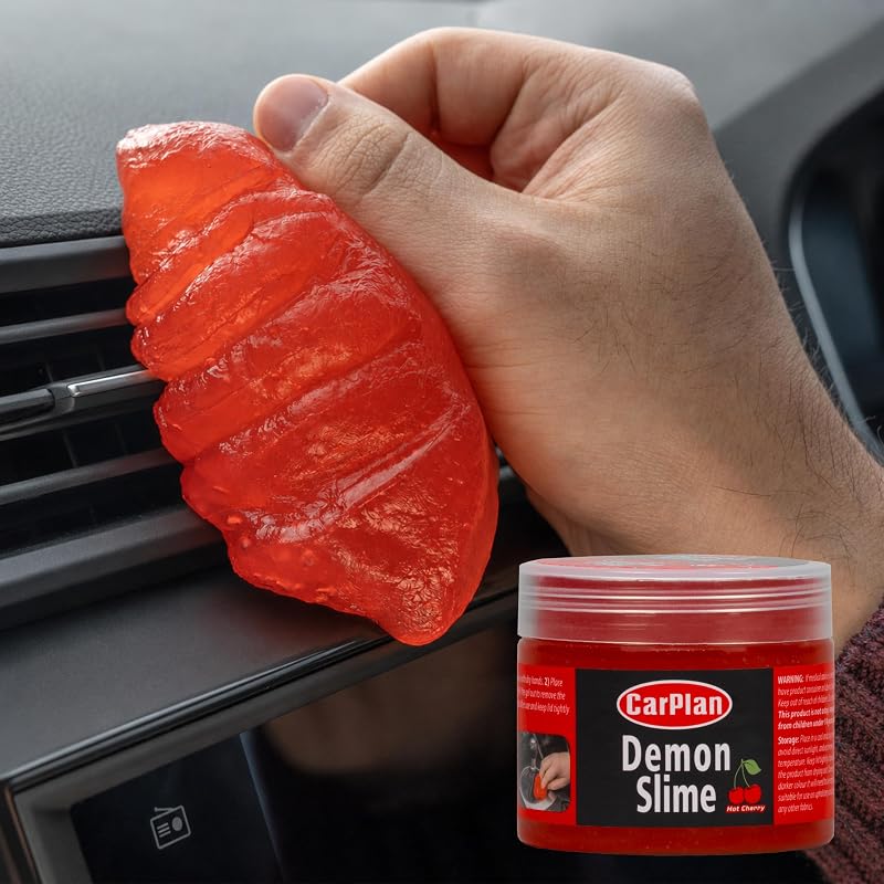 Gel de Limpeza para Interior Automotivo CarPlan Demon Slime Hot Cherry, 159 g