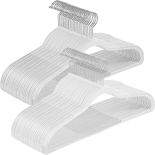 SONGMICS Plastic Clothes Hangers, Pack of 50, Space-Saving