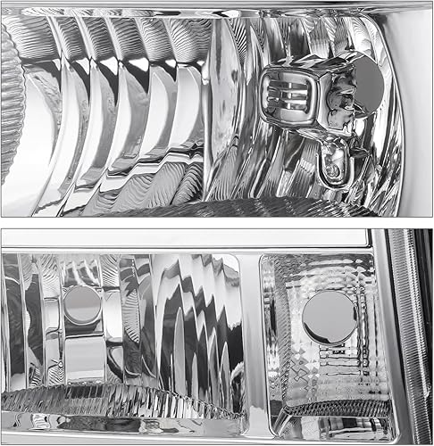 Miniatura 4 de M-AUTO Conjunto de faros delanteros compatible con 07 08 09 10 11 12 13 GMC Sierra 15002007-2014 Sierra 2500 3500, izquierdo y derecho, carcasa