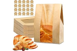 50 Pcs Bread Storage Bags for Homemade Bread, Sourdough Paper Bread Bags...