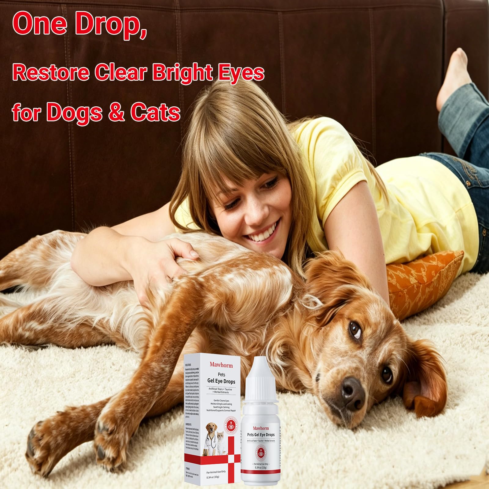 1% Hyaluronic Moisturizing Gel Eye Drops for Dogs & Cats - Gentle 0.34 oz — Amazon image 8