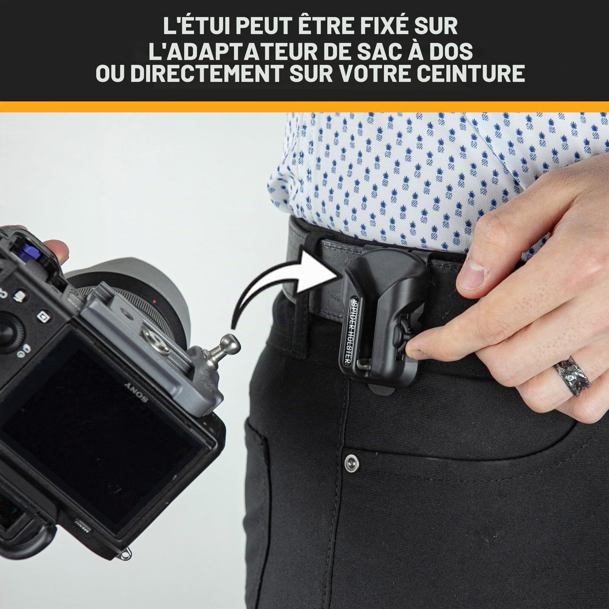 Spider X Holster Système de portage léger pour appareil photo sans miroir