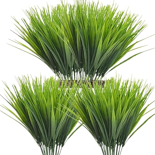 Vista 51 de CATTREE - Flores artificiales, paquete de flores de plástico flocado, plantas falsas, ramo de novia, interior, al aire libre, hogar, oficina, mesa