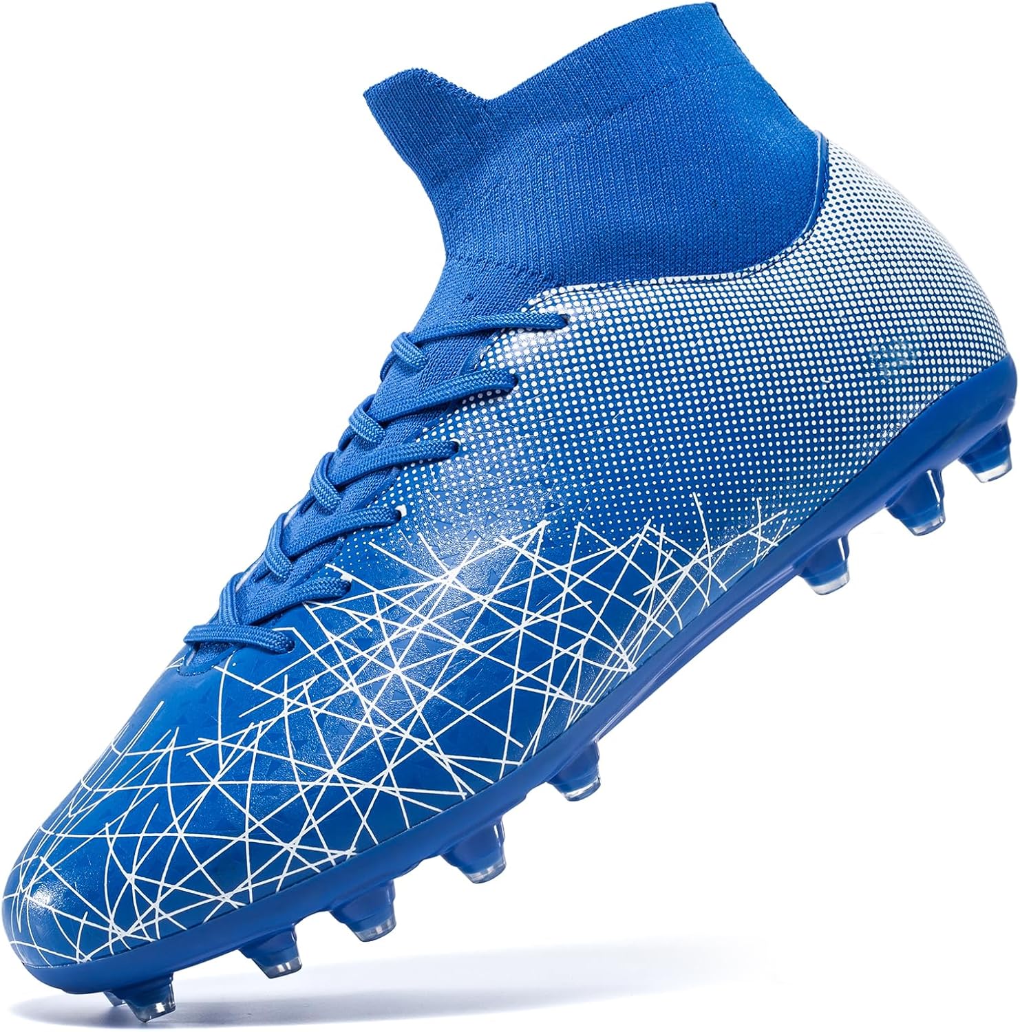 Kids Soccer Cleats High Top Training Youth Football Cleats, Boys Girls Athletic Outdoor