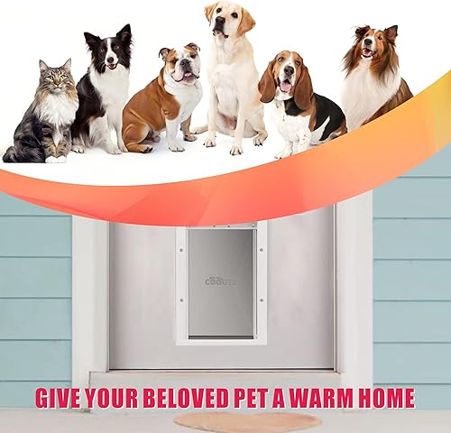 Miniatura 6 de Paquete de 2 solapas de repuesto para puerta de mascotas con cierre magnético, compatible con puerta PetSafe Freedom para perros y gatos PAC11-11038