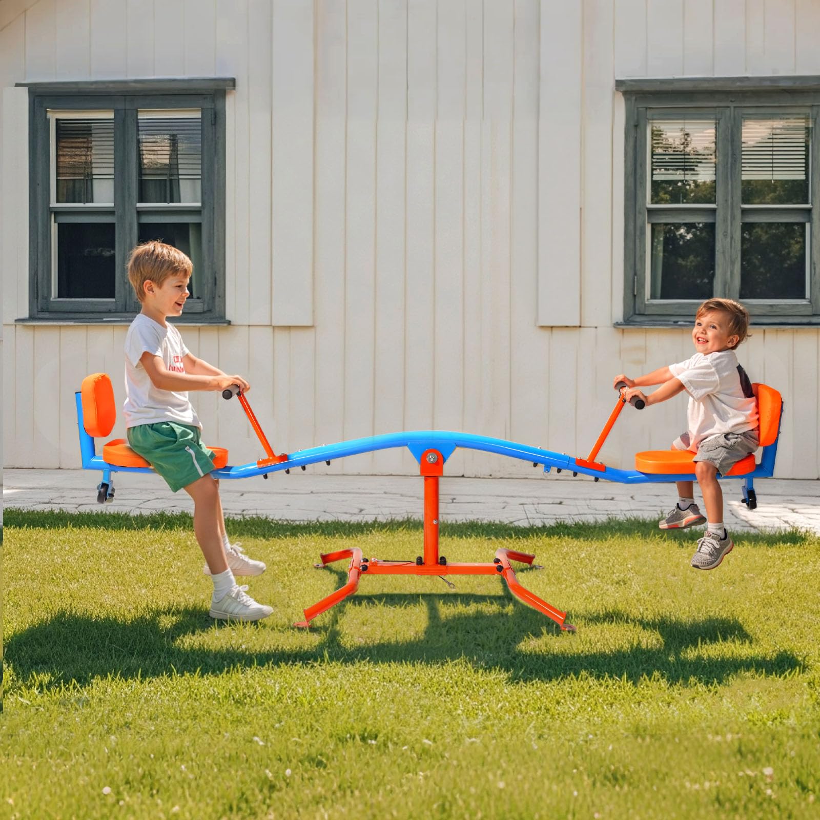 VEVOR Altalena per Bambini, Capacità di 136,1 kg, Altalena Girevole con Manici Facili da Impugnare, Attrezzatura da Parco Giochi all'Aperto, Giocattoli da Esterno, Girevole a 360 Gradi