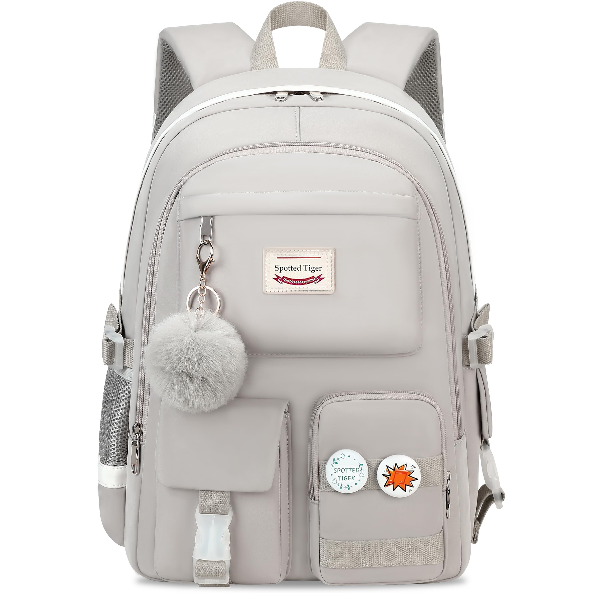 Spotted Tiger Girls Backpack Aesthetic Backpack for Teen Girl Cute School Bag Bookbag Anime School Backpacks for Girls