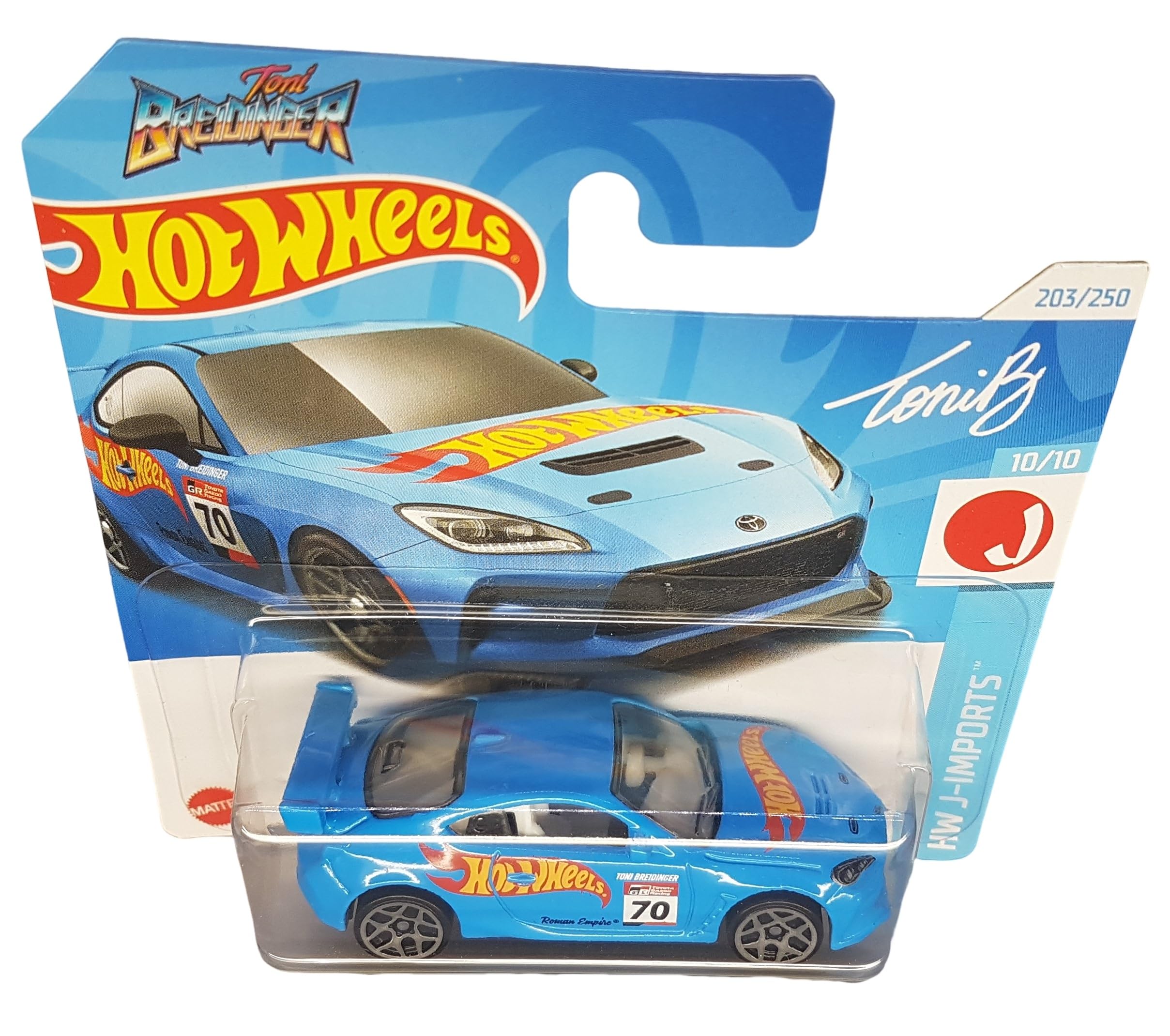 Hot Wheels Toyota GR86 Cup Toni Breidinger HW J-Imports 10/10 (203/250) HRY77 Blue 2024 + Protector Short Card Frikimonkey - Image 2